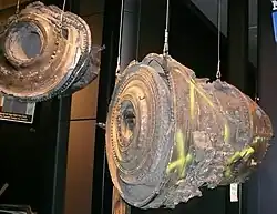 Airplane engine parts from Flight&nbsp;175