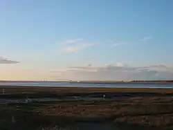 Looking northeast to the mouth of the River Wyre at Fleetwood