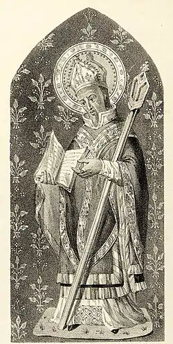 Engraving of a panel at Ranworth
