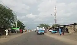 A image showing the road to the entry of Massaguet