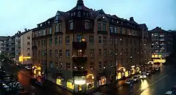 Apartment block from 1911 in Central Sundbyberg (Esplanaden-Sturegatan)