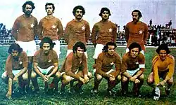 Line-up winning the 1974 Tunisian Cup