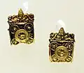 Etruria, goldsmiths from the archaic period, 6th century BC, box earrings 03