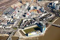 Aerial photo of the Euronantes district