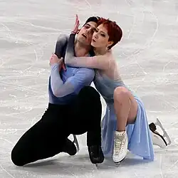 Evgeniia Lopareva and Geoffrey Brissaud at the 2024 World Championships