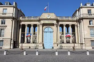 The gateway to the Cour d'Honneur from the Rue de l'Université