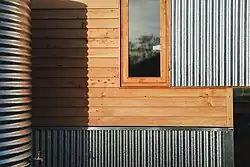 Contemporary use of clapboard/weatherboard