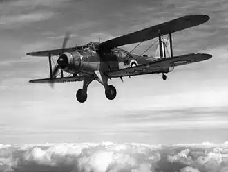 Fairey Albacore in flight