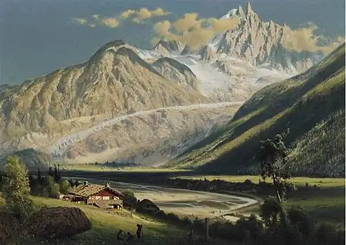 Alpine Landscape with River