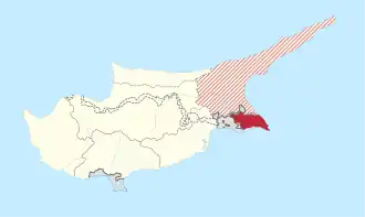 Location in Cyprus