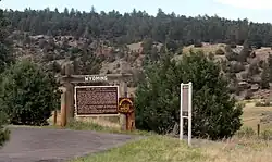 Historical marker off U.S. 16