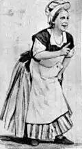 Vasily Geltser&nbsp;[ru] as the Widow Simone in Jules Perrot's production, Saint Petersburg, circa 1865