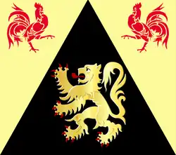 Flag of the Belgian province of Walloon-Brabant