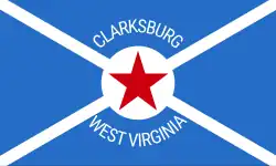 Flag of Clarksburg, West Virginia