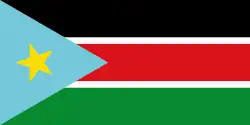 Flag used by the Sudan People's Liberation Movement.
