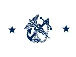 Flag of a 2-star Assistant Surgeon General, (rear admiral)