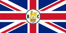 Flag of the governor of British Columbia (1870–1871)