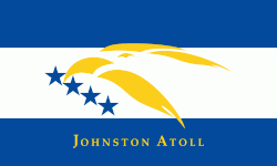 Flag of Johnston Atoll (bird head)