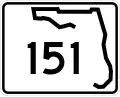 State Road 151 marker