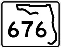 State Road 676 marker