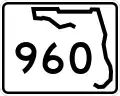 State Road 960 marker