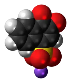Space-filling model of the Folin's reagent molecule