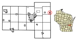 Location of St. Cloud in Fond du Lac County, Wisconsin.