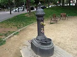 Barcelona model fountain, Pablo Neruda square.