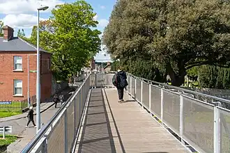 The deck of the footbridge