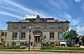 Former Carnegie library building in Huntington, Indiana July 2025