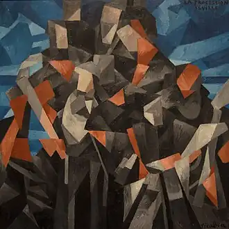 Francis Picabia, 1912, The Procession, Seville, oil on canvas, 121.9 x 121.9&nbsp;cm, National Gallery of Art, Washington DC.
