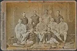 3. Chicago White Stocking Team Photo – Fred Goldsmith (2nd row, 2nd from right) &nbsp;&nbsp;&nbsp;&nbsp;&nbsp;(1882)