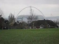 View of Wembley Stadium from Barn Hill