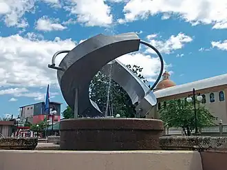 Fountain in the Cabo Rojo plaza (plaza de recreo)
