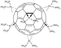 [[Ph3P]2Pt]6(η2-C60)
