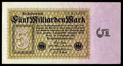 5&nbsp;billion (5 Milliarden) marks, Berlin, 1923