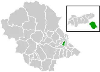 Location within Lienz district