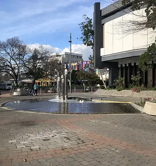 The empty location after its unbolting in June 2020.