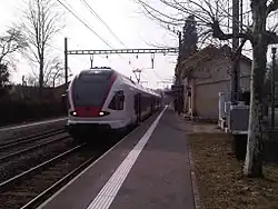 Satigny Station with RABe 522 RER for Geneva Cornavin