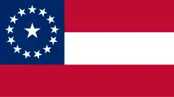 Flag variant with 12 stars that served as the Garrison Flag of Vicksburg, Mississippi during the Vicksburg campaign