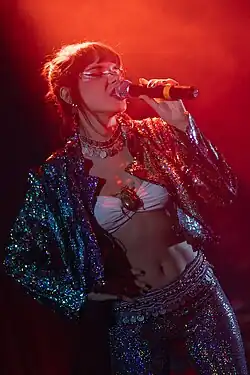 During her concert in Tromsø, November 2023.
