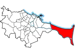 Location of Sobieszewo Island within Gdańsk