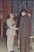 Receiving the Turkish Armed Forces Medal of Honor