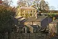 A view of the village with the Lidgett House in the background
