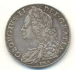 Half crown of George II, 1746
