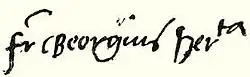 George Martinuzzi's signature