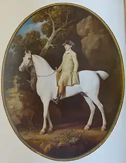 George Stubbs , Selfportrait on Horseback , 1783