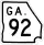 State Route 92 Connector marker