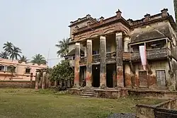 Former mansion of Ghosh Chowdhury Zamindar, currently a historical landmark of Barnia