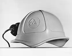 Hard hat designed for Montecatini (1973). Part of the permanent collection of the Triennale Design Museum.